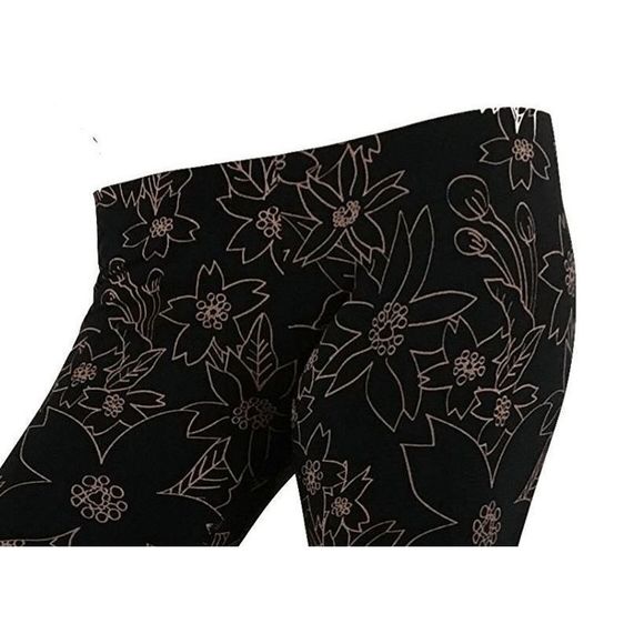 NEW Womens Small NIKE Leg A See Hawaiian II Print Leggings 823703-010 Black - Picture 2 of 5